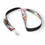 Polyester keycord met gesublimeerde satijnen overlay