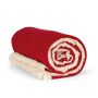 Plaid van sherpa Cherry Red one size
