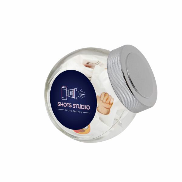 Mini glazen snoeppot 0,2 liter