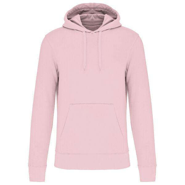 Ecologische herensweater met capuchon Pale Pink 5XL