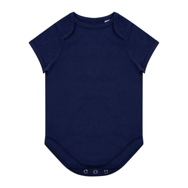 Body met korte mouwen van biologisch katoen Navy 3/6M Body met korte mouwen van biologisch katoen Navy 3/6M