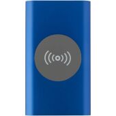 Juice type-C draadloze powerbank van 4000 mAh van gerecycled aluminium - Koningsblauw