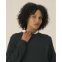 Stella Thinker - Het dames crewneck sweatshirt van gerecycled katoen - Black (XS)