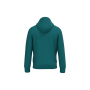 Ecologische uniseks sweater met capuchon Peacock Green XL