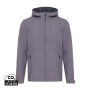 Iqoniq Makalu gerecycled polyester softshell jas, vulcano heather grey (S)