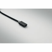 HUBLUE - 5-in-1 laadkabel sleutelhanger - Zwart