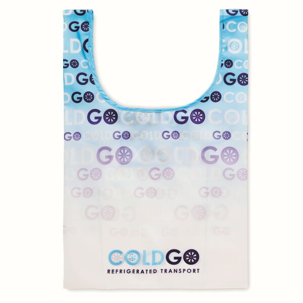 Full colour opvouwbare rPET tas met binnenvak