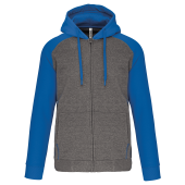 Grey heather/Sporty royal blue