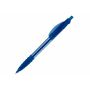 Balpen Cosmo grip transparant - Transparant Blauw