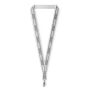 Polyester keycord met reflecterende overlay Polyester keycord met reflecterende overlay