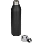 Grom 650 ml RCS gerecyclede roestvrijstalen waterfles - Zwart
