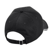 Authentic 5 Panel Cap - Piped Peak - White/French Navy - One Size Authentic 5 Panel Cap - Piped Peak - White/French Navy - One Size