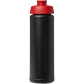Baseline® Plus 750 ml sportfles met flipcapdeksel - Zwart/Rood