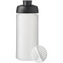 Baseline® Plus 500 ml sportfles met shaker bal - Zwart/Frosted transparant