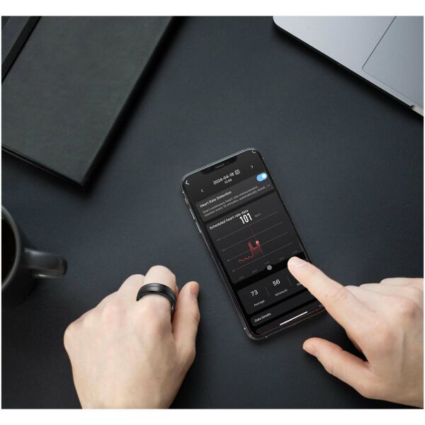 Prixton Orbyt slimme ring - Zwart - Size 9 (19.1 mm) Prixton Orbyt slimme ring - Zwart - Size 9 (19.1 mm)