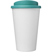 Americano® Eco 350 ml gerecyclede drinkbeker - Wit/Aquablauw Americano® Eco 350 ml gerecyclede drinkbeker - Wit/Aquablauw