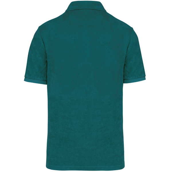 Ecologische badstof herenpolo Peacock Green XS Ecologische badstof herenpolo Peacock Green XS