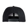 Bronx Glitter Flat Peak Snapback Cap - Black/Pink - One Size