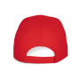Baseballpet - 6 panelen Red One Size Baseballpet - 6 panelen Red One Size