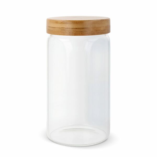 Canister glas & bamboe 1200ml
