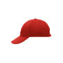 6 Panel Cap Low-Profile red one size