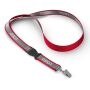 Afneembare polyester keycord met reflecterende overlay