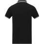 Amarago tipping herenpolo met korte mouwen - Zwart - XS