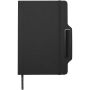 Nexus A5 notitieboek met harde kaft met combo pen en potlood (zwarte inkt) - Zwart