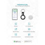 Findmate Dual RCS gerecycled plastic item finder IPX5, wit