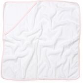 Babies' Badcape White / Pale Pink One Size