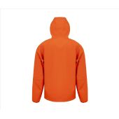 3-LAYER RECYCLED PRINTABLE CASUAL HOODED  SOFTSHELL, ORANGE/NAVY, 3XL, RESULT