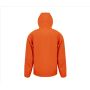 3-LAYER RECYCLED PRINTABLE CASUAL HOODED  SOFTSHELL, ORANGE/NAVY, 3XL, RESULT