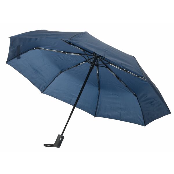 Volautomatische windproof pocket paraplu. PLOPP marineblauww