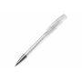 Balpen Avalon metal transparant - Transparant Wit