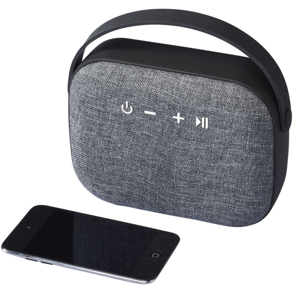 Woven Bluetooth® speaker van stof - Zwart