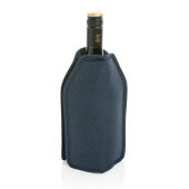 Vino AWARE™ RPET wijnkoeler sleeve, donkerblauw