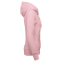 Ecologische damessweater met capuchon Pale Pink XS