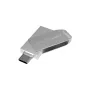 USB Stick Dual Twister-C 3.0 (Zilver, 128GB 3.0)
