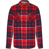 Red / Navy checked