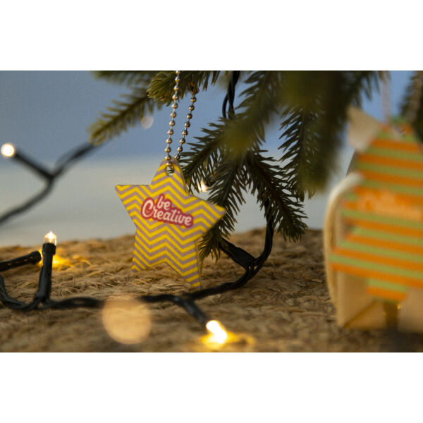 CreaFelt Key Xmas - aangepaste kerstsleutelhanger, ster CreaFelt Key Xmas - aangepaste kerstsleutelhanger, ster