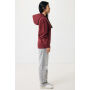 IQONIQ Yoho gerecycled katoen relaxed hoodie, bordeauxrood (L)
