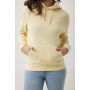 IQONIQ Rila lichtgewicht gerecycled katoen hoodie, cream yellow (M)