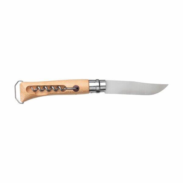 Opinel No 10 Corkscrew Bottle Opener in a sleeve - brown Opinel No 10 Corkscrew Bottle Opener in a sleeve - brown