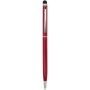 Ore aluminium balpen met stylus (blauwe inkt) - Rood