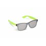 Justin R-PC zonnebril met spiegel uni-lens UV400 - Lichtgroen