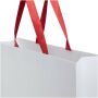 Smartfold papieren tas van 210 g/m² met lintgrepen en een glanzende laminaatlaag - 42 x 12 x 35 cm - Rood Smartfold papieren tas van 210 g/m² met lintgrepen en een glanzende laminaatlaag - 42 x 12 x 35 cm - Rood