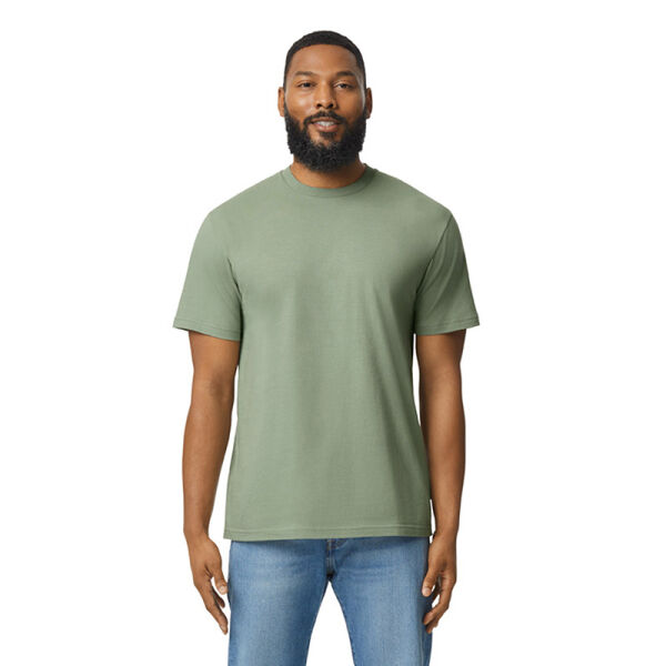 Gildan T-shirt SoftStyle Midweight Enzyme No Label unisex 5GG Sage-XS Gildan T-shirt SoftStyle Midweight Enzyme No Label unisex 5GG Sage-XS