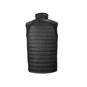 BLACK COMPASS PADDED SOFTSHELL GILET, BLACK/YELLOW, 4XL, RESULT