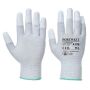 Antistatische PU Vingertop-Handschoen grey/white XXS