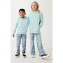 IQONIQ Yengo kids recycled katoen hoodie met steekzakken, crushed mint (34)